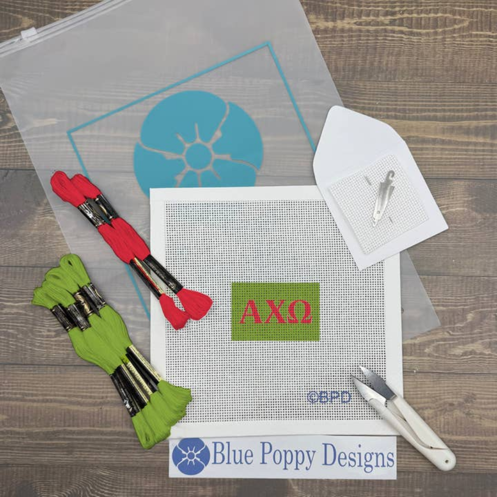 Alpha Chi Omega 3x2 Needlepoint Kit