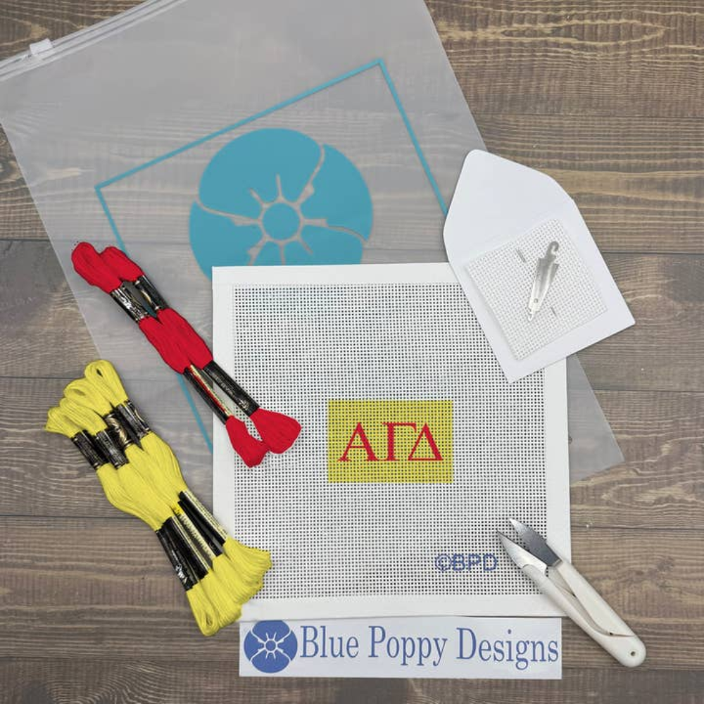 Alpha Gamma Delta 3x2 Needlepoint Kit