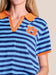 Auburn Spirit Stripe Collared Sweater