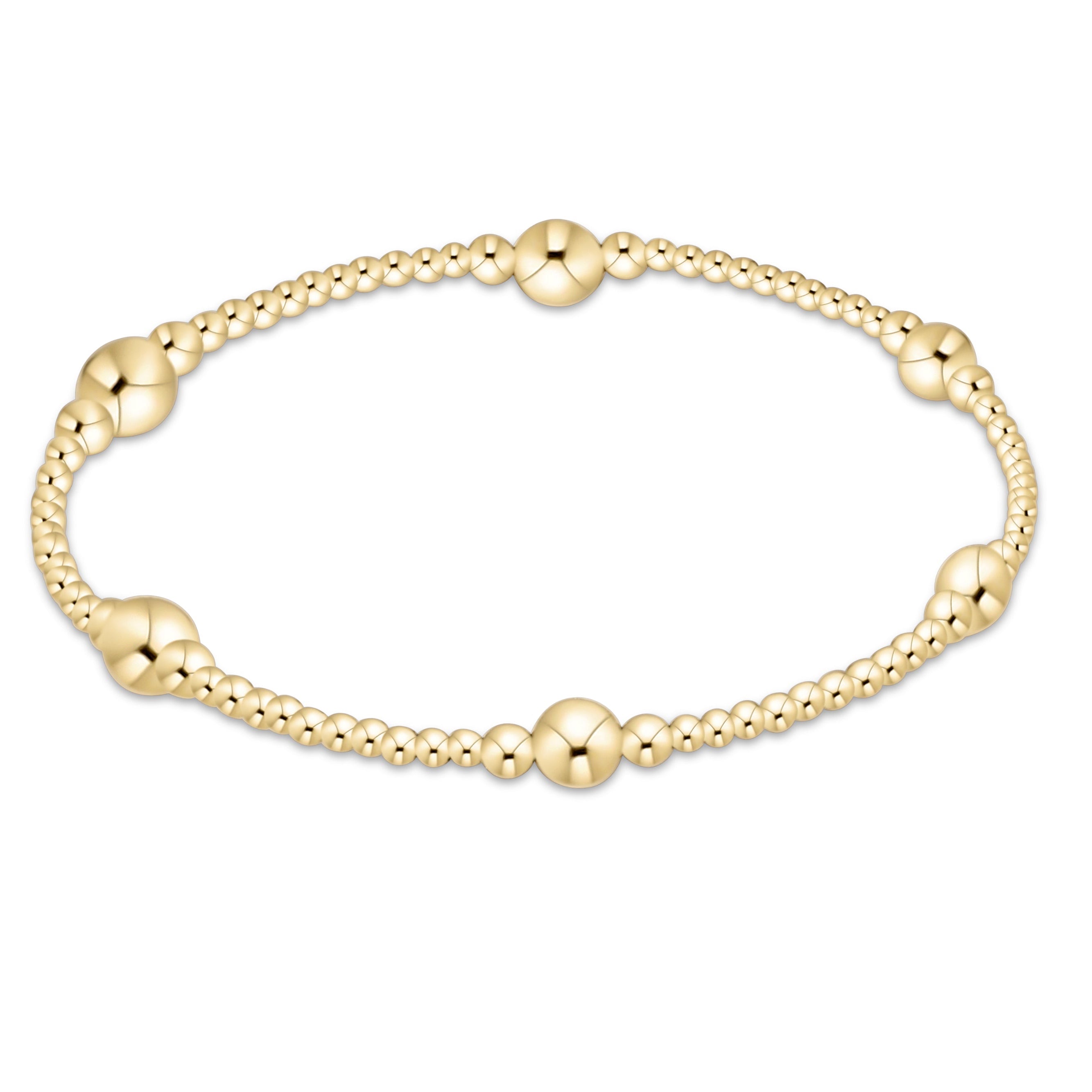 E newton Purpose Gold 5mm Bracelet
