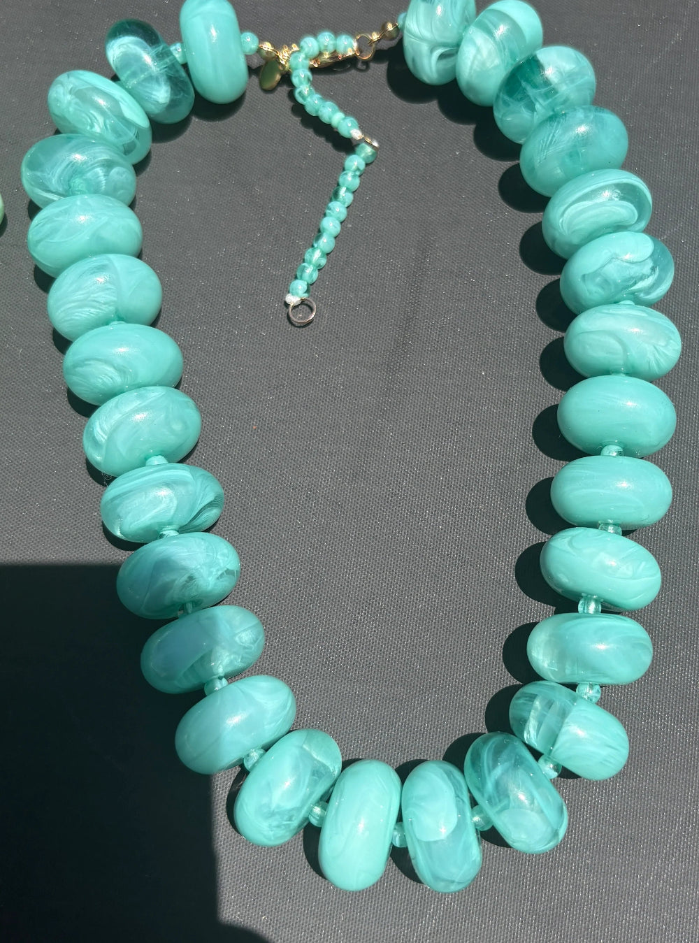 The Emily Candy Bead Necklace - Mini Turquoise
