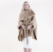 Suede Belted Cape