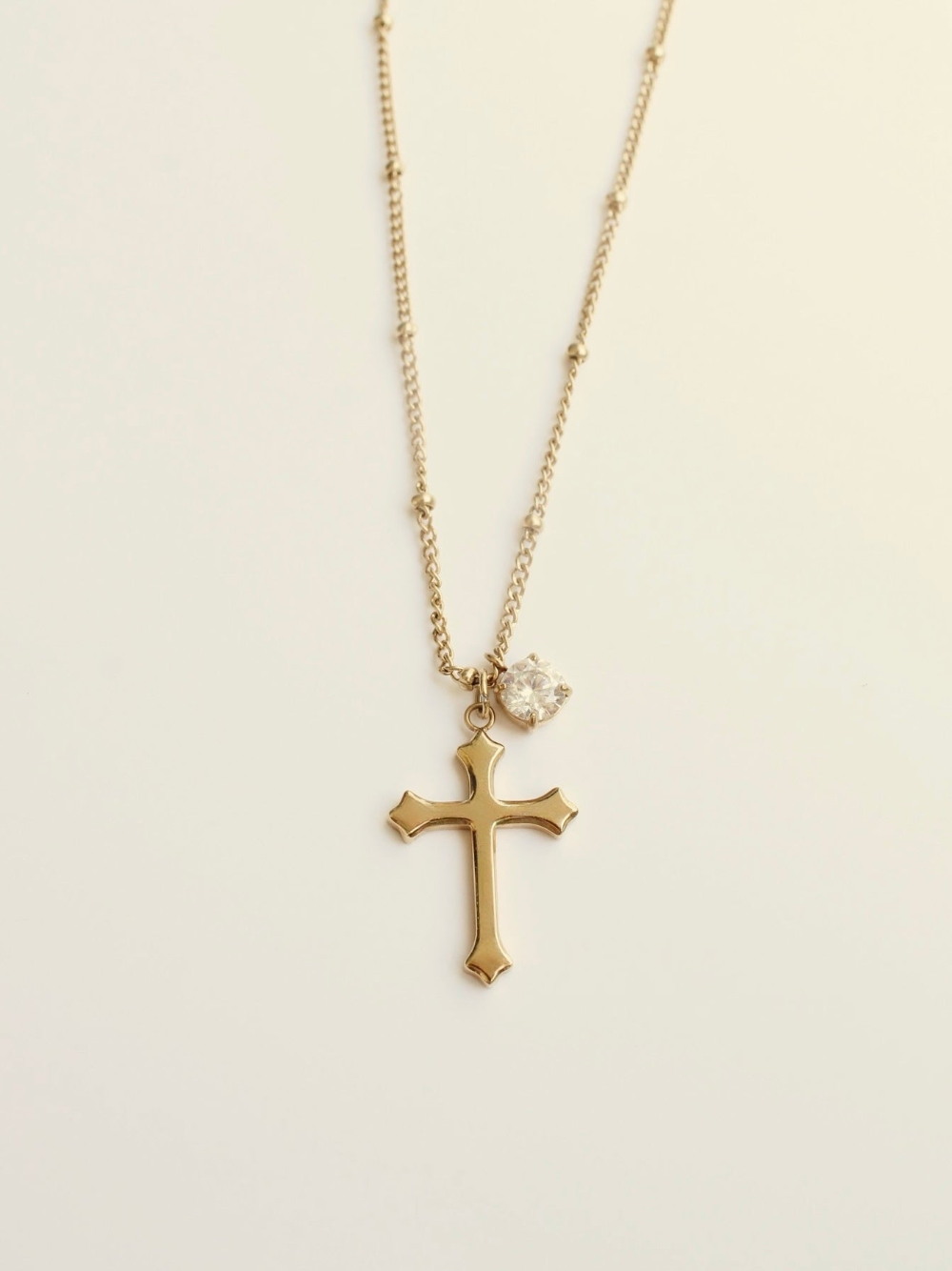 Cross Necklace - Gold