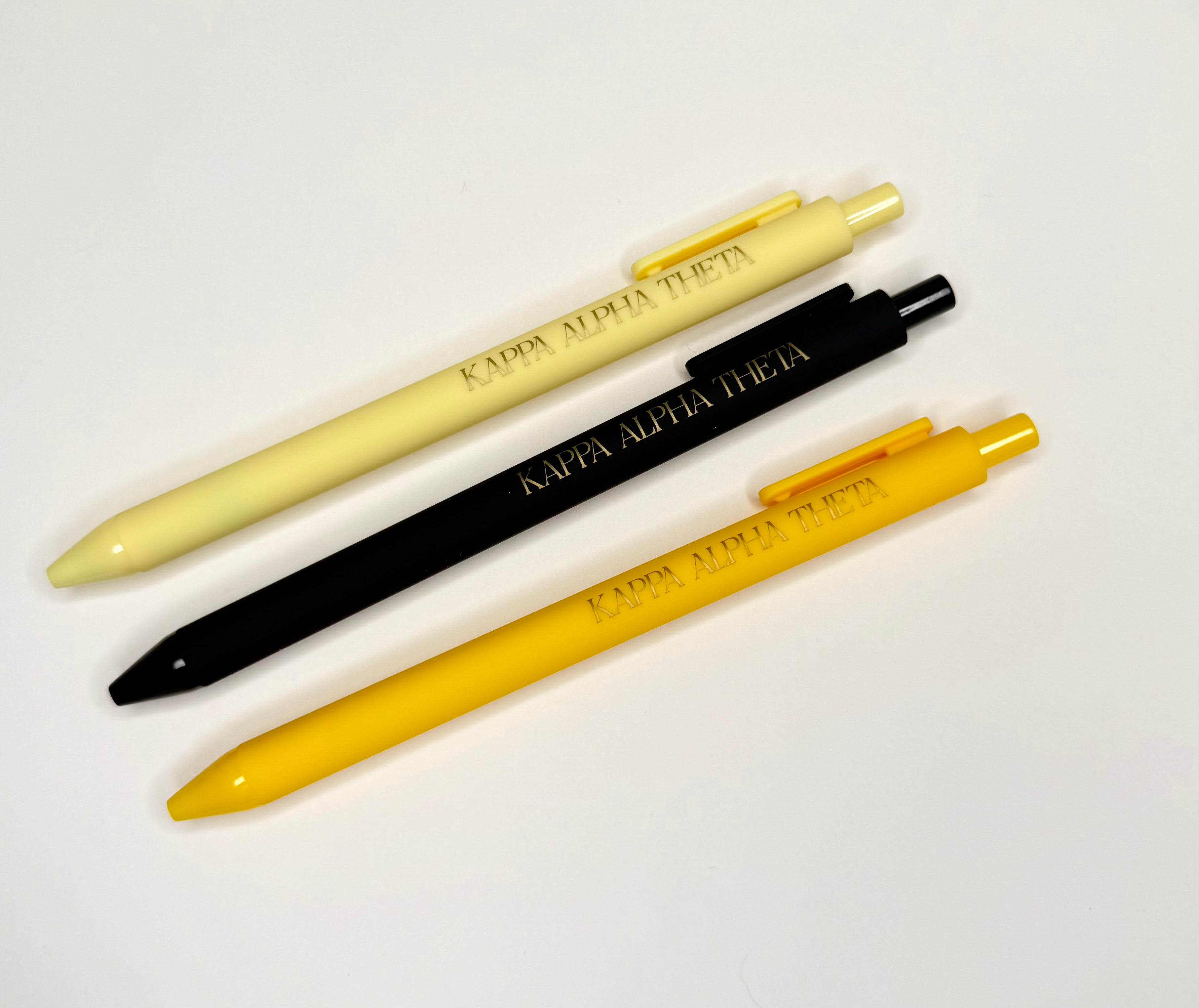 Sorority Assorted Lettered Luxe Pens