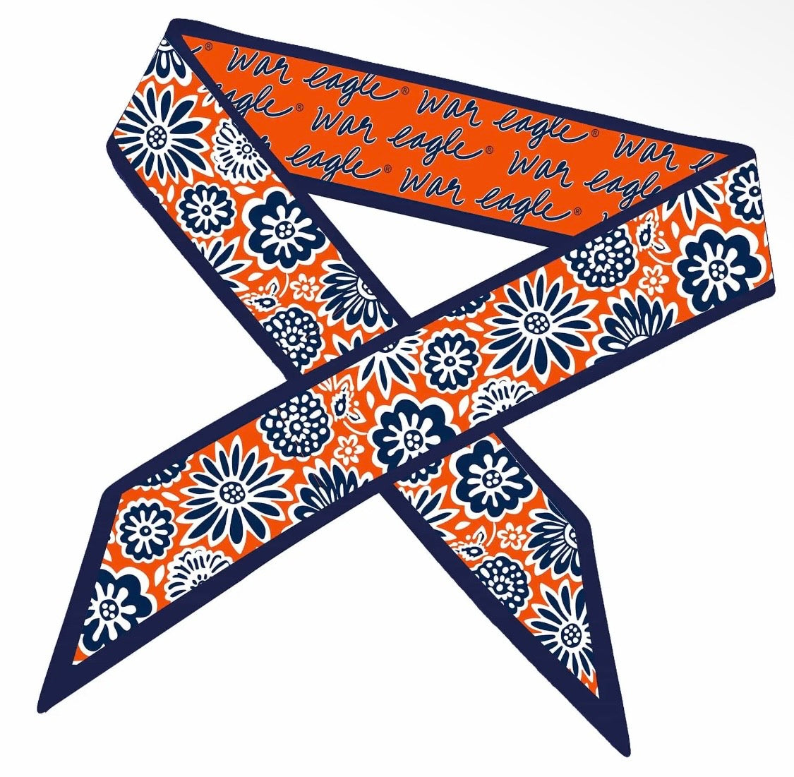 Desden Collegiate Skinny Scarf - Auburn