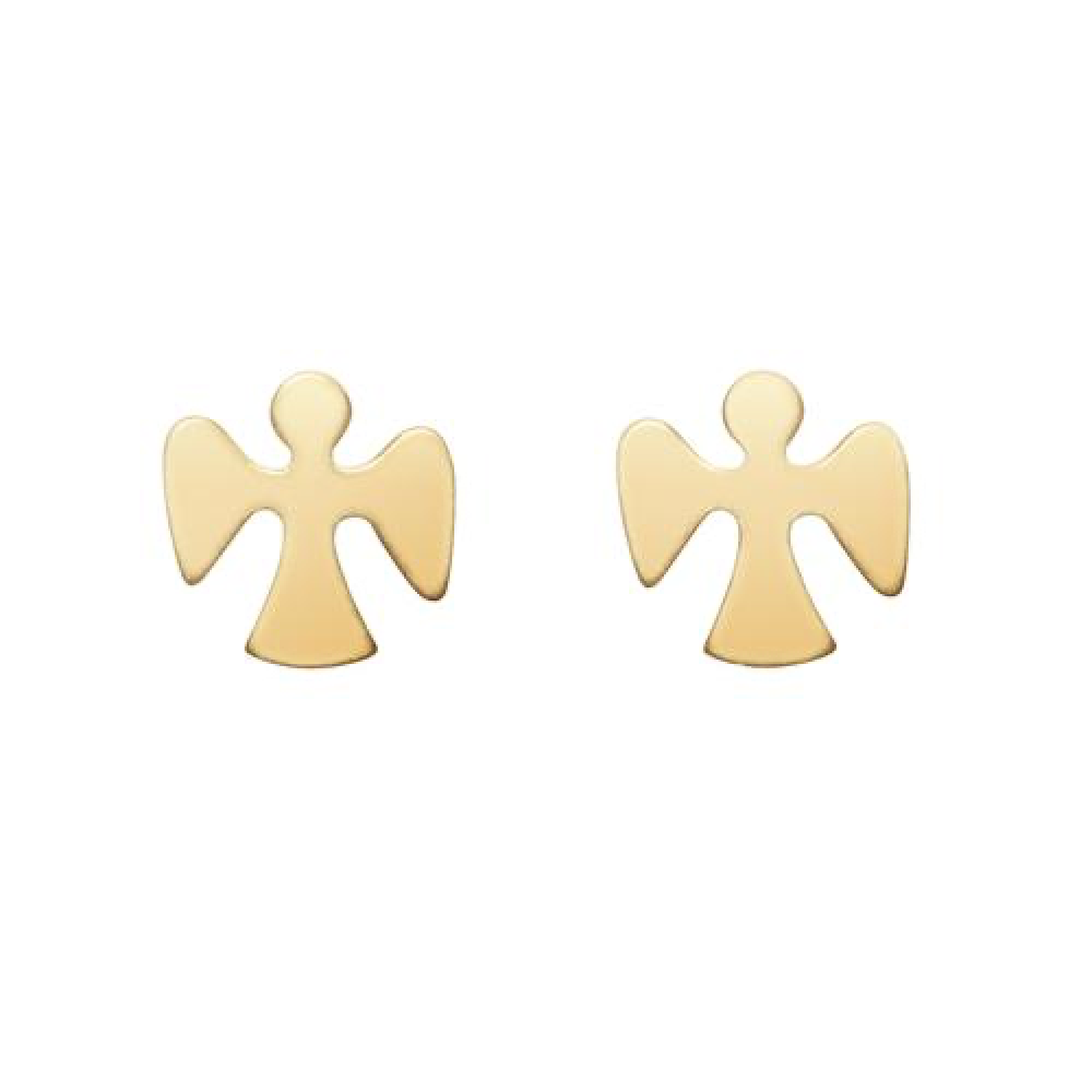 ENewton egirl Gold Guardian Angel Stud Earrings