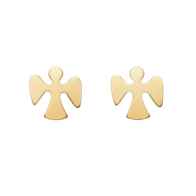 ENewton egirl Gold Guardian Angel Stud Earrings