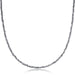 ENewton 17" Choker 2mm Silver Faceted Hematite Necklace