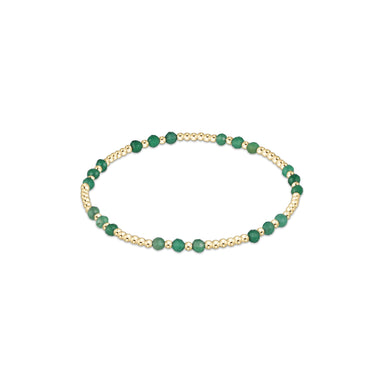 ENewton Gemstone Green Onyx Joy 3mm Bead Bracelet