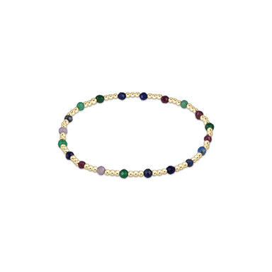 ENewton Gemstone Hot Mess Sincerity Pattern 3mm Bead Bracelet