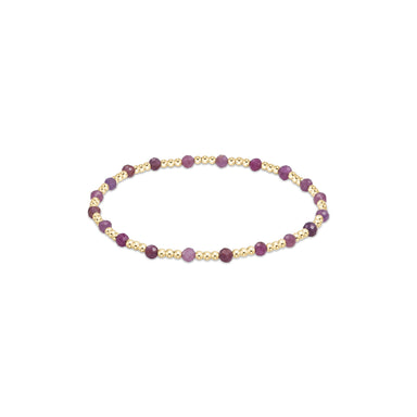 ENewton Gemstone Ruby Sincerity Pattern 3mm Bracelet