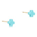 ENewton Signature Cross Small Turquoise Stud Earrings 1