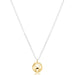 E Newton 16" Necklace Mixed Metal Classic Gold 10mm Charm