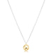 E Newton 16" Necklace Mixed Metal Classic Gold 8mm Charm