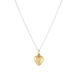 E Newton 16" Necklace Mixed Metal Love Plush Small Gold Charm