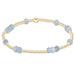 E Newton Aquamarine 4mm Hope Unwritten Gemstone Bracelet