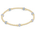 E Newton Aquamarine 4mm Purpose Gemstone Bracelet