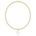 E Newton Blessed Crystal Charm Bracelet Gold 2mm