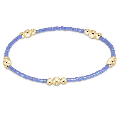 E Newton Bright Blue Hope Purpose Gold Bracelet