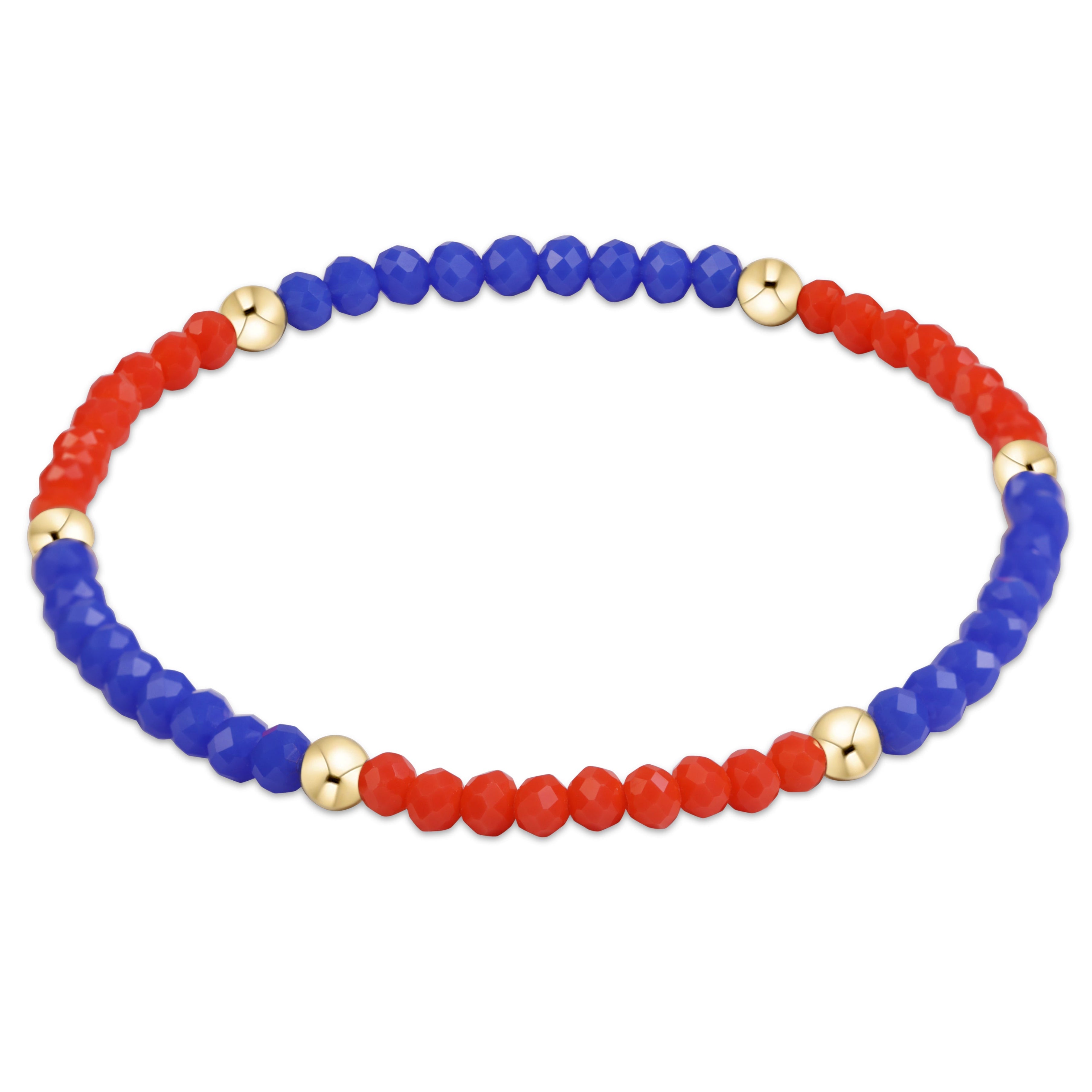 E Newton Bright Orange & Navy Gameday Flirty Presence Bracelet