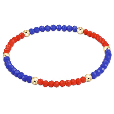 E Newton Bright Orange & Navy Gameday Flirty Presence Bracelet