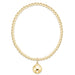 E Newton Classic Gold 3mm Bracelet Classic Gold 10mm Charm