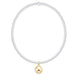 E Newton Classic Mixed Metal 2mm Bracelet Classic Gold 8mm Charm