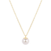 E Newton Classic Pearl 10mm Charm Gold Necklace 16"