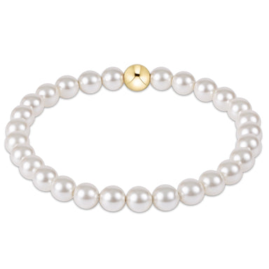 E Newton Classic Pearl 6mm Bead Bracelet
