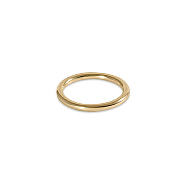 E Newton Classic Thin Gold Band Ring Size 6