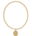 E Newton *Extends*  Classic Gold 3mm Bracelet - Inspire America Gold Disc