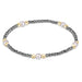 E Newton Faceted Hematite Purpose Pearl 4mm Bracelet