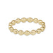 E Newton Gold 2.5mm Beaded Disc Ring Size 7