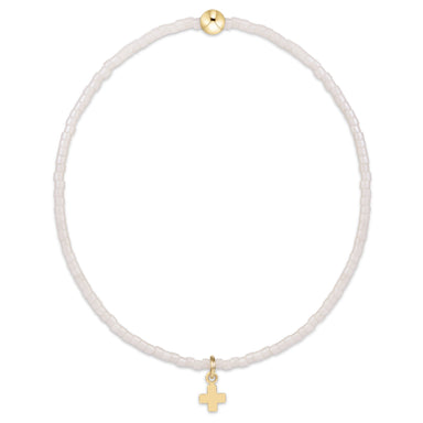 e Newton Hope Classic Milkshake Bracelet - Signature Cross Small Gold Charm