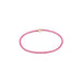 Pink beaded bracelet with a gold clasp on a white background
