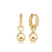 E Newton Huggie Gold .5" Hoop + Classic Gold 8mm Charm