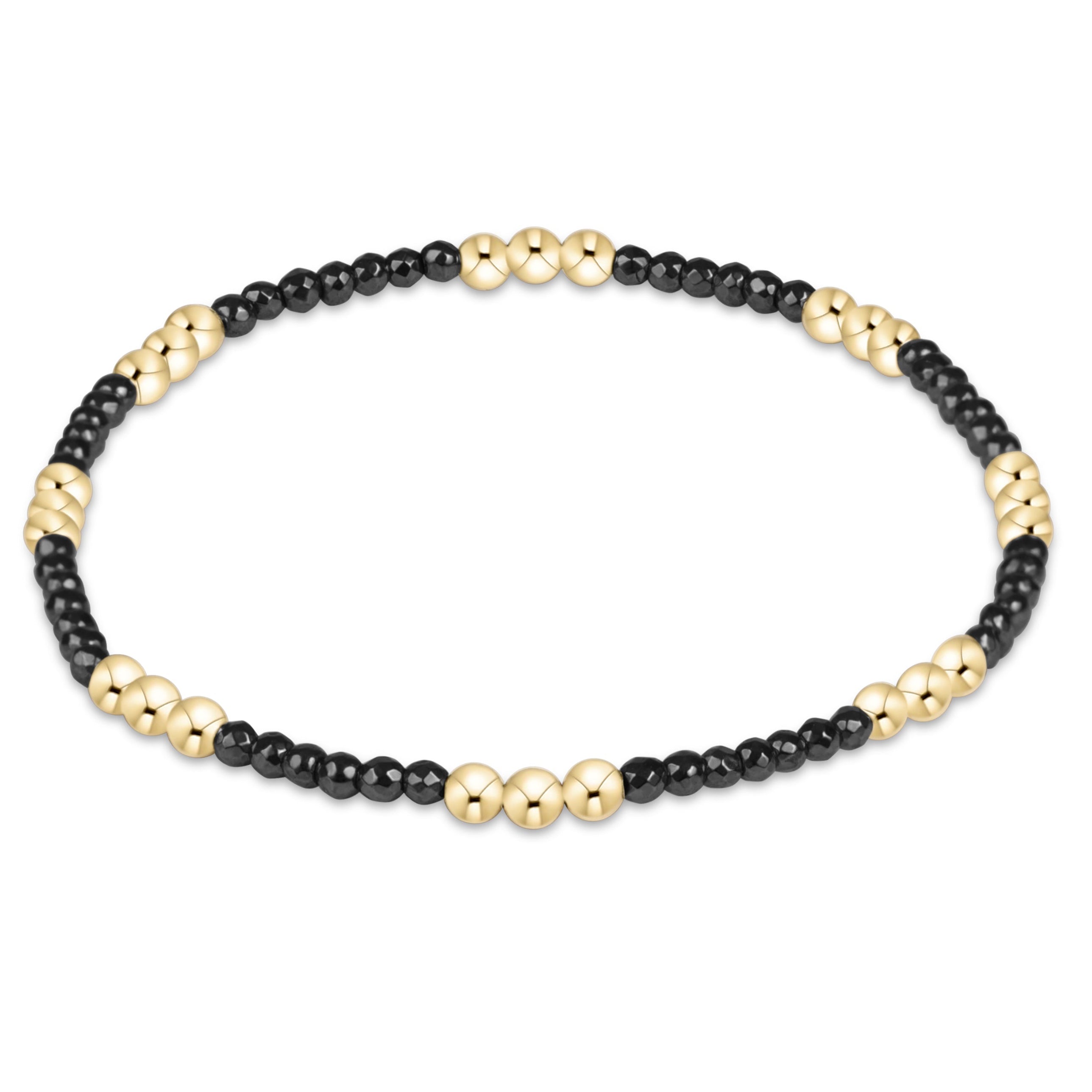 E Newton Joy Faceted Hematite 2mm Bracelet