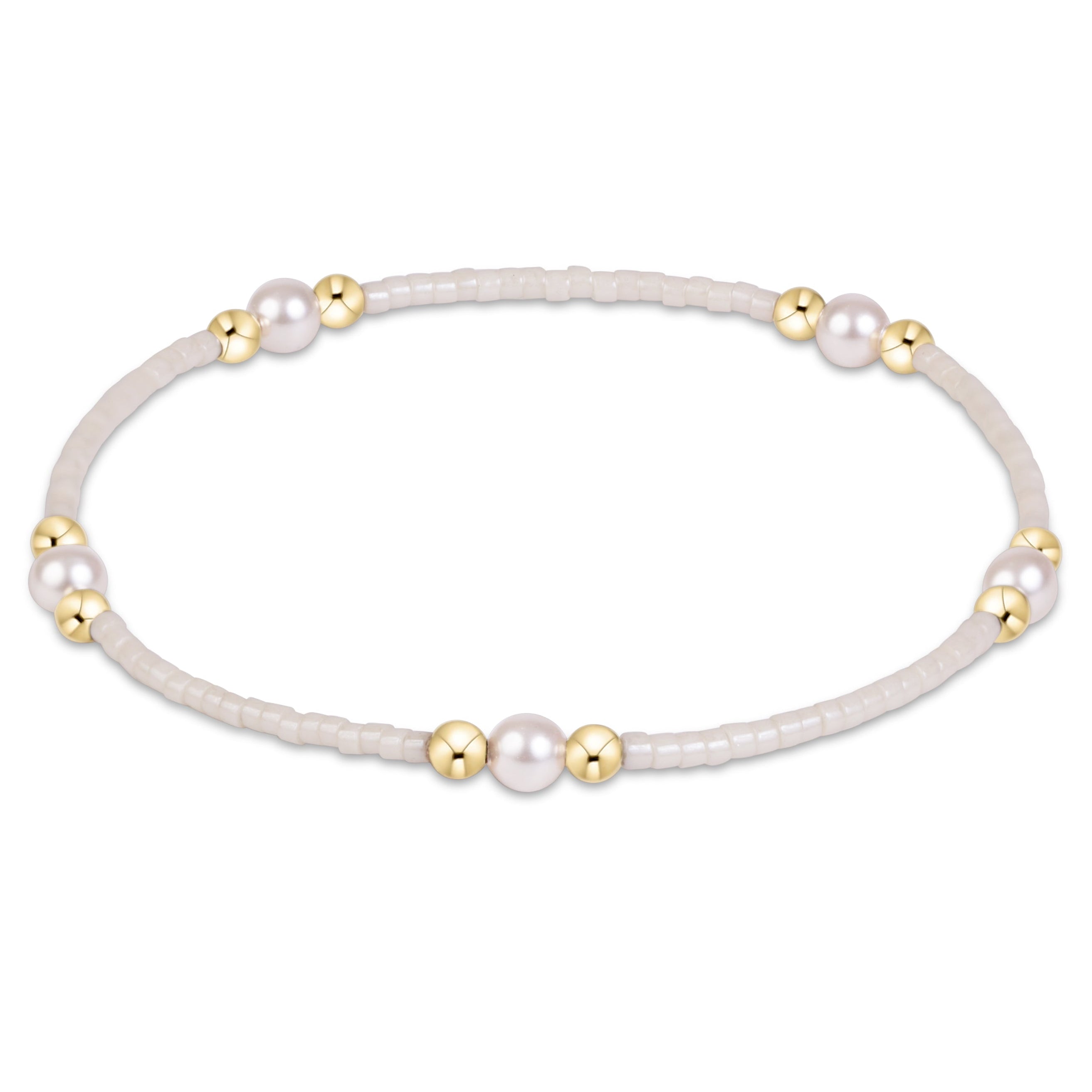 E Newton Milkshake Hope Purpose Pearl Bracelet