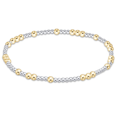 E Newton Mixed Metal Hope Unwritten 3mm Bead Bracelet