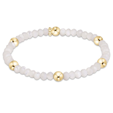 E Newton Mother of Pearl 4mm Presence Gemstone Bracelet