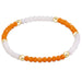 E Newton Orange/White Gameday Flirty Presence Bracelet 