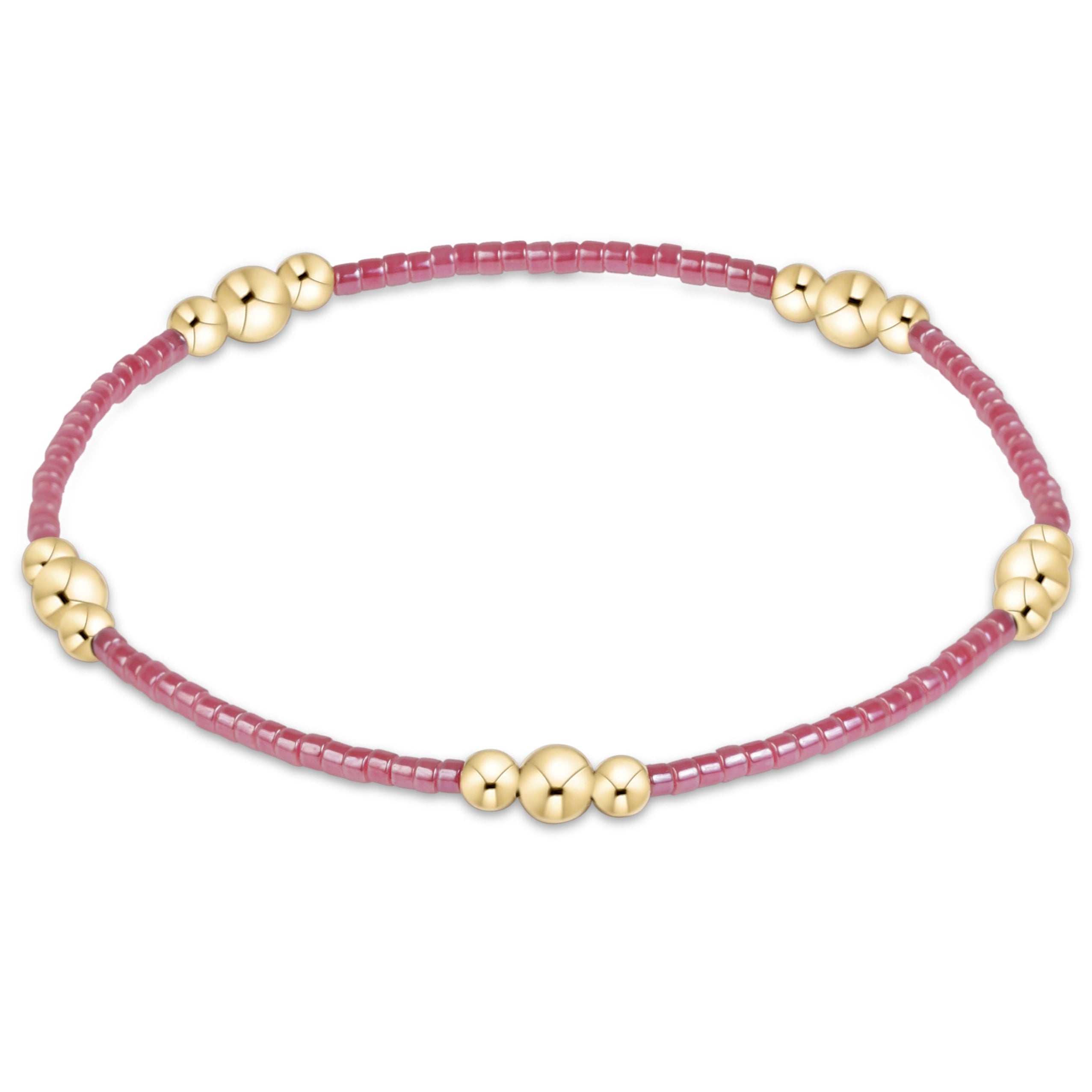 E Newton Pink Champagne Hope Purpose Gold Bracelet
