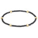 E Newton Presence Faceted Hematite 2mm Bracelet