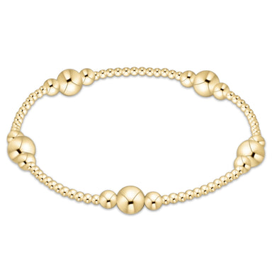 E Newton Purpose Gold 6mm Bead Bracelet
