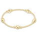 E Newton Purpose Gold 6mm Bead Bracelet