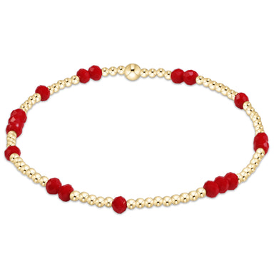 E Newton Red Gameday Flirty Hope Unwritten Bracelet
