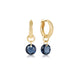 E Newton Reflection Huggie Hoop - 14kt Gold-Filled Deep Blue Pendant -September 9