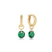 E Newton Reflection Huggie Hoop - 14kt Gold-Filled Emerald Pendant - May 5