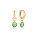 E Newton Reflection Huggie Hoop - 14kt Gold-Filled Green Pendant - August 8