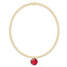 E Newton Reflection Small Charm Bracelet July Birthstone Gold 2mm